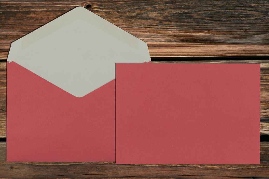 Kuvertierhüllen C6 114x162 mm Nassklebend Recycling Rot 75 g/qm